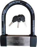 Heavy Duty Anti Theft Alarm U Lock for E-Bikes, Scooters, Motorcycles - 16mm Stainless Steel, 3 Keys, Weatherproof