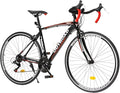 Outroad Hybrid Bikes, 26 inch 14/21 Speed 700C Wheel Road Bike with Light Aluminum Alloy Frame Commuter Bicycle with Dual Disc/V Brakes for Adult Women and Men Blue,Red,Black,White