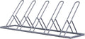 melos 5 Bike Rack, Parking Bike Stand, Outdoor For Mountain Floor Bike Rack, Heavy Duty For Bicycle Garage, Space-Saving Bicycle Holder For Home, Yard, Office, Silver