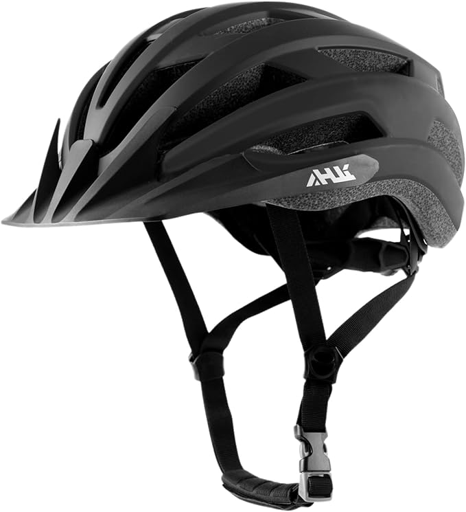 Youth Adult Road Bike Helmet, Men Women Adjustable Mountain Bicycle Helmet with Detachable Visor, 2 Sizes for Age 8-14+ Youth, Kids, Adult
