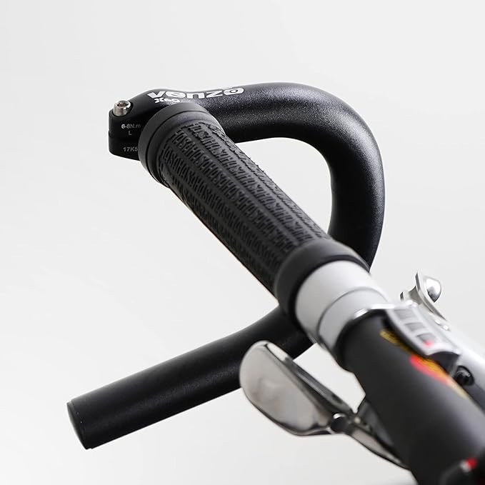 Venzo Road Bicycle Bike Adapter Handlebar Flat Bar to Drop Bar Ends - Mountain Bike to Road Bike Type