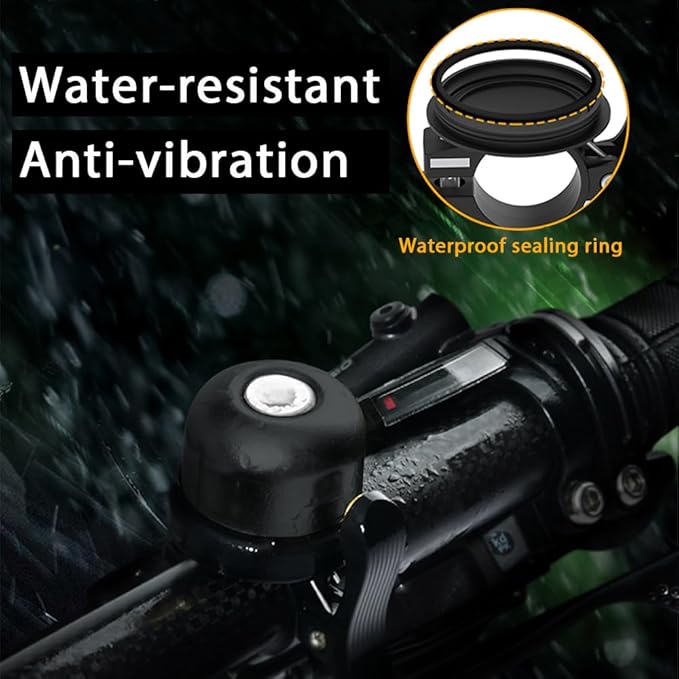 Bicycle Bell for Apple AirTag 120dB, AirTag Bike Mount GPS Tracker Waterproof Classic Brass Holder Hides Air Tag Under Bike Bell Anti-Theft