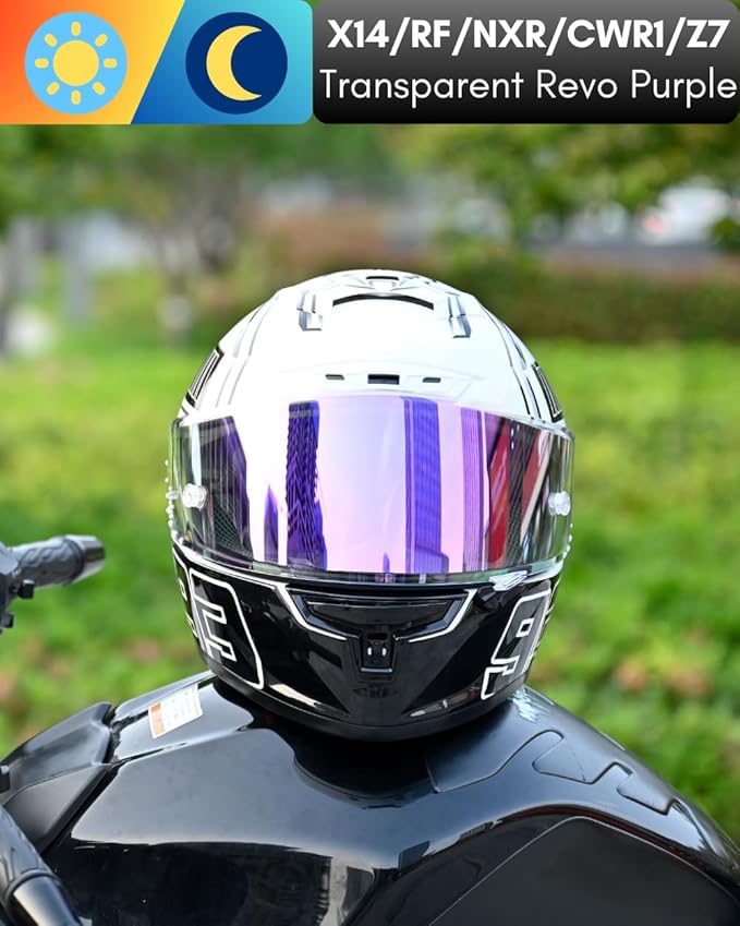 CWR-F1 Shield for RF-1200 Visor X14 NXR RF-SR Z7 Motorcycle Helmet Visor Replacement Sun Protection Anti-Scratch, Universal