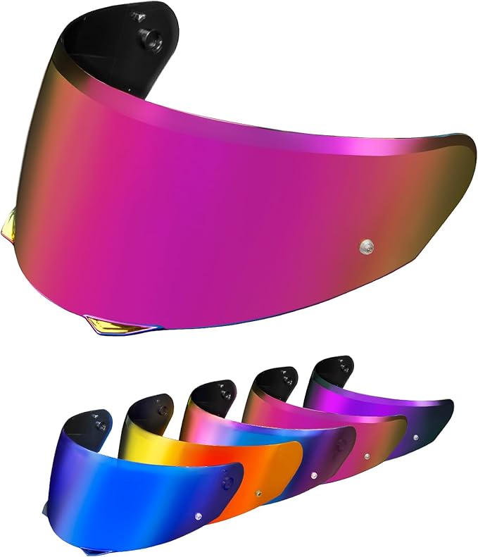 PSLER i90 Visor - HJ-33 Helmet Tinted Visor i90 Face Shield Motorcycle Helmet Visor for i90 HJ-33,Deep Rose Red