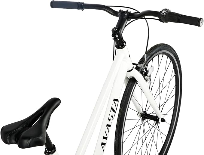 AVASTA Populus 700C Road Bike for Women with Kickstand, 15 17 Inch Lightweight Step Through Aluminum Alloy Frame, 7-Speed Drivetrain, Multiple Colors