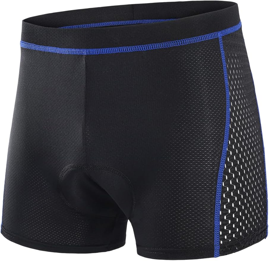 ARSUXEO Men's Cycling Underwear 4D Padded Bike Shorts Bicycle Biking Cycling Shorts with Padding Mountain Bike Liner
