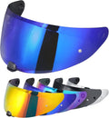 VCOROS I70 Helmet Visor Replacement Face Shield Accessories Compatible With HJ-31 i10 (Chrome Blue)