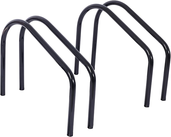ZeHuoGe Bikes Floor Stand, Bike Parking Rack Garage Bike Storage Stand Indoor/Outdoor 22-28" Wheel Stand, Max Tire Width 2.15" (Black, 2 Bikes)