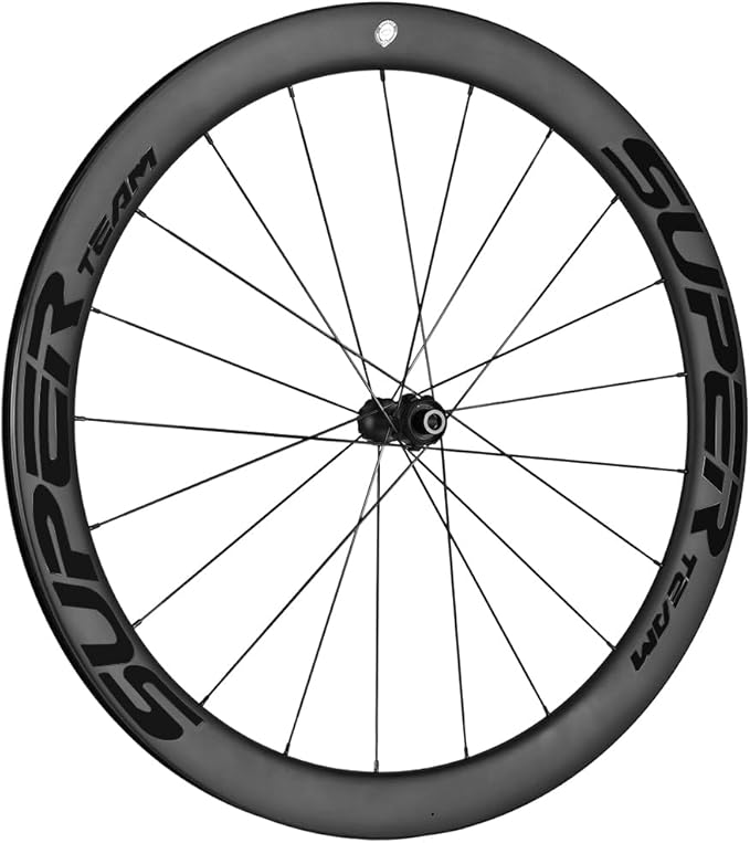 SUPERTEAM Carbon Disc Road Wheelset 50TU-28-DB Tubeless 700C Fit for Shimano 8/9/10/11/12 Speed QR 9 * 100-10 * 135