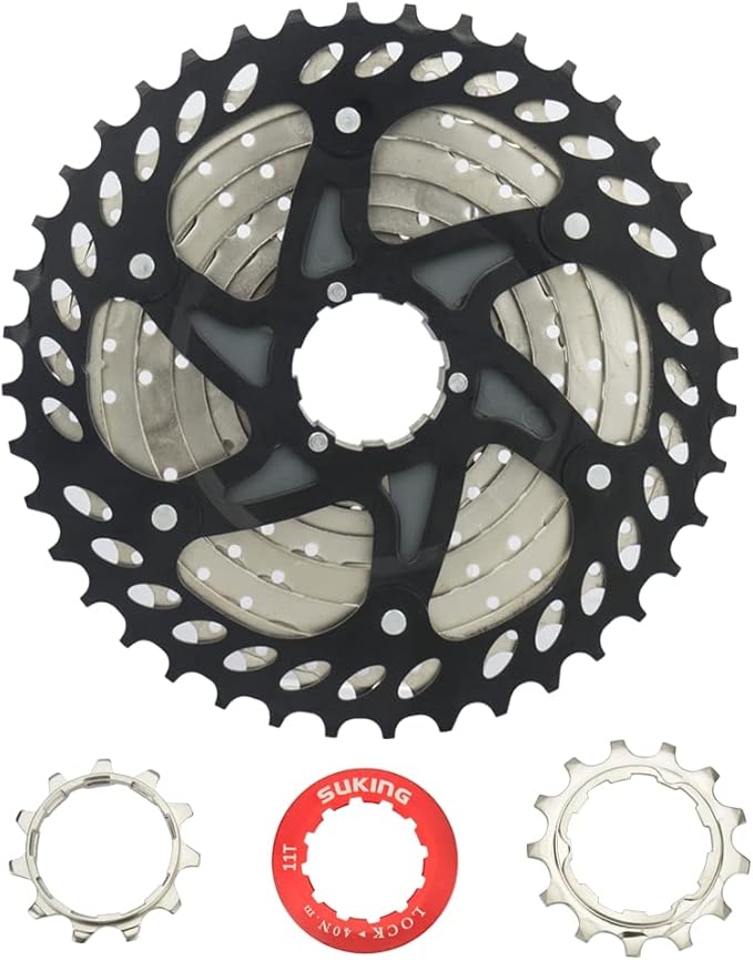 CYSKY 8/9/10/11/12-Speed Cassette 11-25T/28T/32T/34T/36T/40T/42T/46T/50T/52T Bike Sprocket Freewheel Compatible with Shimano, Sram HG Hub, Fit for Mountain Bike, Road Bike, MTB Cassette