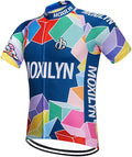 MOXILYN Men's Cycling Jersey Full Zip Riding Clothing Mountain Bike Tops Quick Dry - Bike Shirts