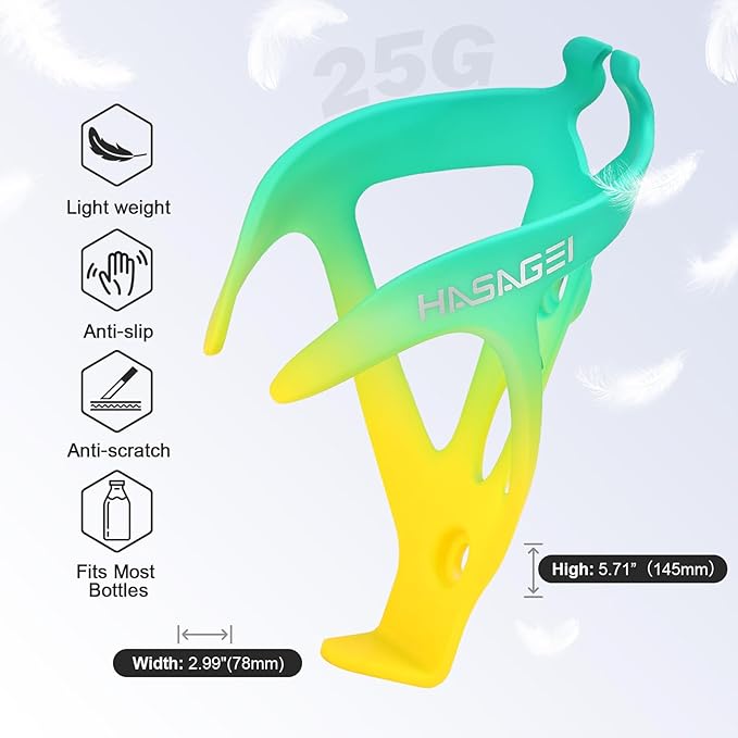 Bicycle Water Bottle Holder with 24 Oz Bottle, Durable Leak-Proof Non-Slip Design, Lightweight & Universal Fit for Mountain/Road Cycling Accessories