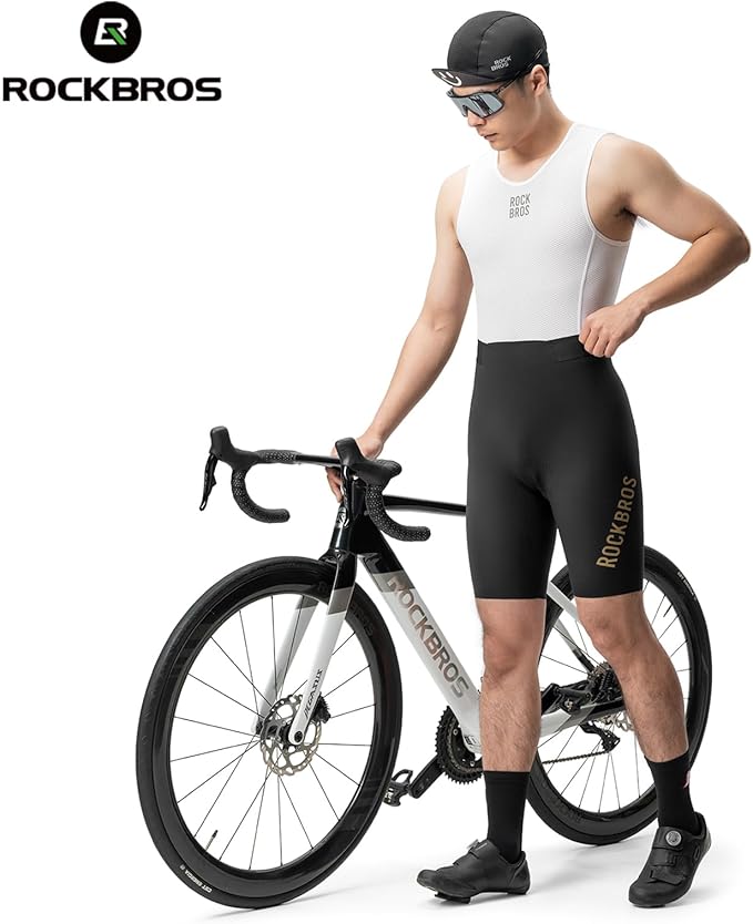 ROCKBROS Men’s Bike Shorts with Padded Cycling Road Biking Riding Breathable Shorts Tight for Men