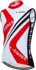 Men's Cycling Jersey Sleeveless Bicycle Clothing Summer Riding Bike Cycle Vests Shirt Breathable Cycling Top Clothes