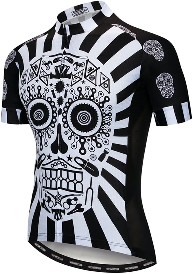 Cycling Jersey Men Full Zip Bike Shirt Racing Top Bicycle Clothing