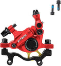 BUCKLOS Zoom HB-100 MTB Line Pulling Hydraulic Disc Brake Calipers Front + Rear, Aluminum Alloy Mountain Bike Hydraulic Disc Brakes with is/PM Universal Caliper Adapter for XC Trail, Fat Bike…