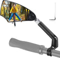 WEST BIKING Anti-Glare Handlebar Bike Mirror - Bike Rear View Mirror With Retractable & 360 ° Adjustable Lens, Foldable Bicycle Mirror For 20-23mm Handlebar（left）