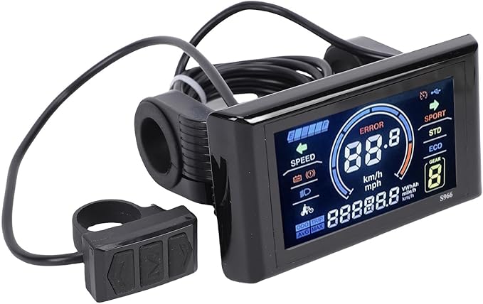 Brushless Motor Controller, 100A Sine Wave Controller 24 MOSFET 3 Mode Color Display for Pedal Assist Electric Bikes Cyclists Commuters