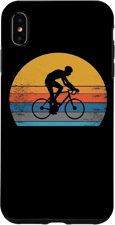 Racing Road Bike Vntage Cycling Riding Racing Bike Bicycle Case for iPhone Xs Max