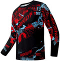 Men's MTB Shirt Long Sleeve Off-Road Motocross Cycling Jersey Mountain Bike Shirts Quick-Dry Moisture Wicking