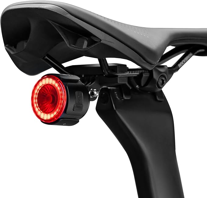 ROCKBROS Bike Taillight Smart Tracker, Adjustable Angle & Dual Mounting Bicycle Rear Lights, Safe GPS-Enabled Tail Light, Type-C 420mAh Battery for Cycling Road to Sky Luxury Series