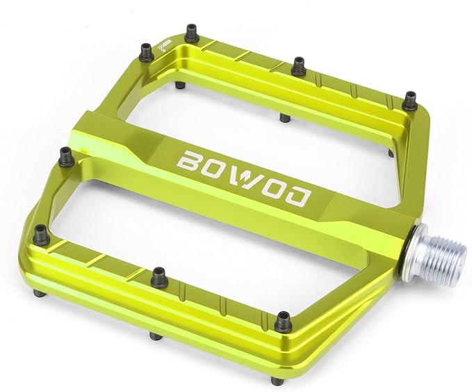 Bike Pedals 9/16" Lightweight Non-Slip Bicycle Platform Pedals - Fits Most Adult Bikes & Mountain Bikes &MTB, Road Bikes and Slip-Resistant Design