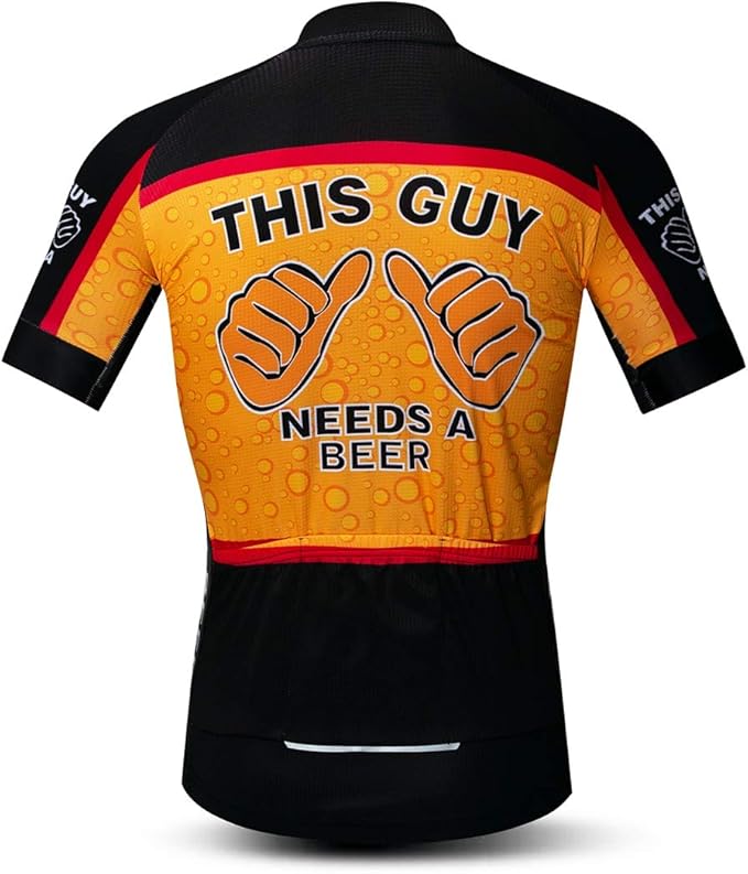 Men's Cycling Jerseys Tops Biking Shirts Short Sleeve Full Zipper Bike Clothing