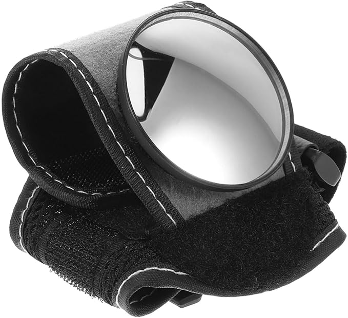 BESPORTBLE Convex Bike Mirror for Glasses Wrist Rear View Mirror Arm Cycling Safety Gear for Urban Recreational Riding