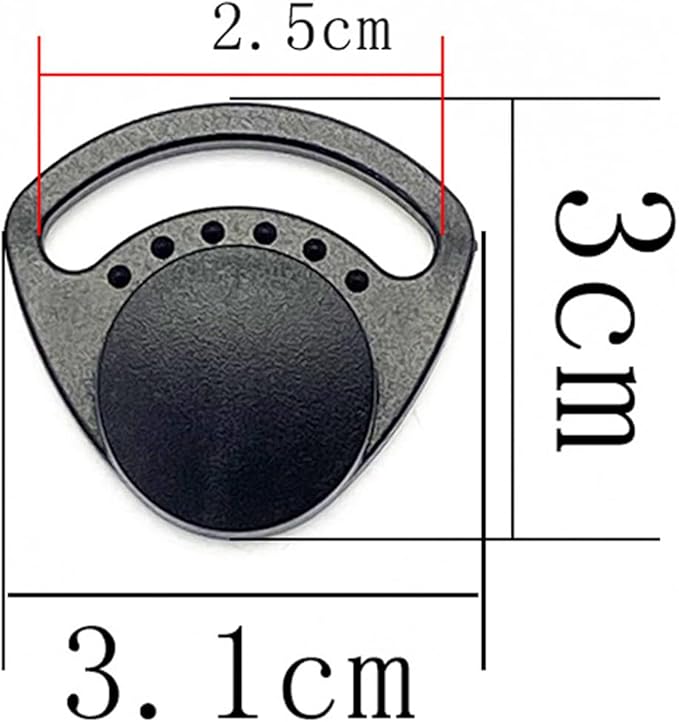 10 Pack Bike Helmet Strap Locking Buckle Fastener Self-Adjusting Divider Ear Side Triangle Dividing Adapter for Skateboard Cycling MIPS Ski Kids Bicycle Helmets Mission