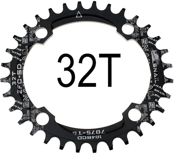 CYSKY 104 BCD Chainring 30T to 52T Narrow Wide Chainring with Sprocket Bolts for 1x Set-up Road Bike Mountain Bike BMX MTB Gravel Ebike