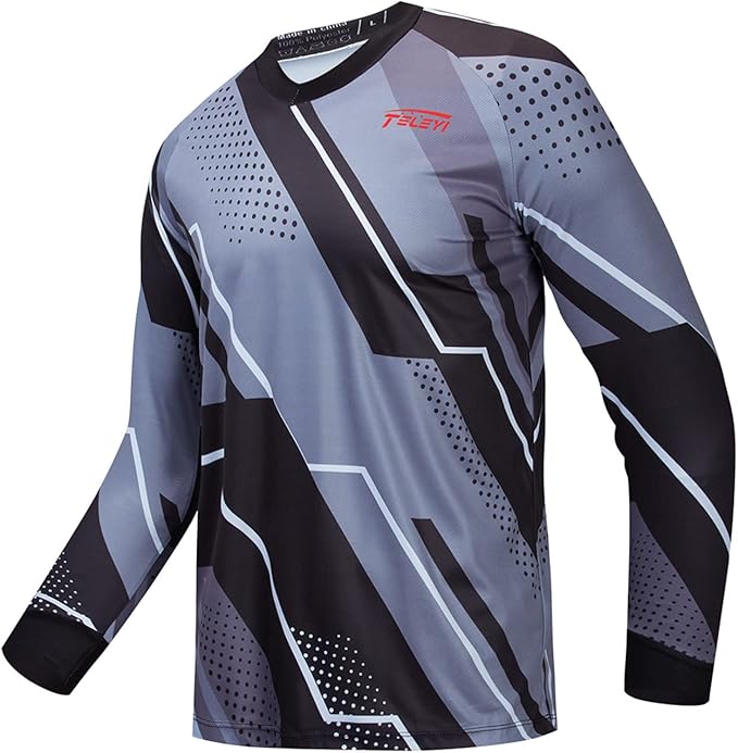 Cycling Jersey Long Sleeve Men's Mountain Bike Motocross Jersey Long Sleeve MTB T-Shirt