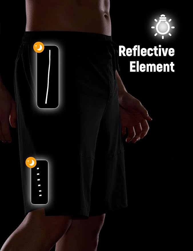 baleaf Men's Mountain Bike Shorts 4D Padded Loose-fit MTB Cycling Lightweight Bicycle Biking Shorts Zipper Pockets
