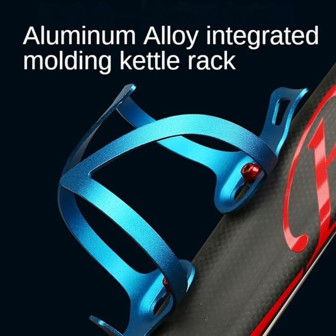 Alloy Aluminum Lightweight Bike Water Bottle Cage Water Bottle Holder for Road Bikes Easy to Install (Red)