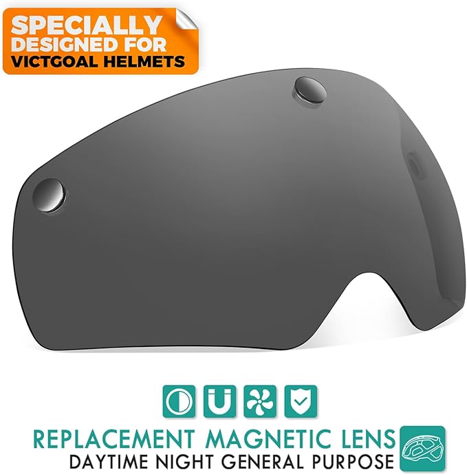VICTGOAL Detachable Magnetic Bike Helmet Goggles Visor Especially Deisgned for VG110/VG112 Bicycle Helmet
