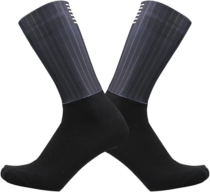 Aero Socks Cycling Men Women Non-Slip Silicone Aerodynamic Cycling Aero Socks one size 6-12