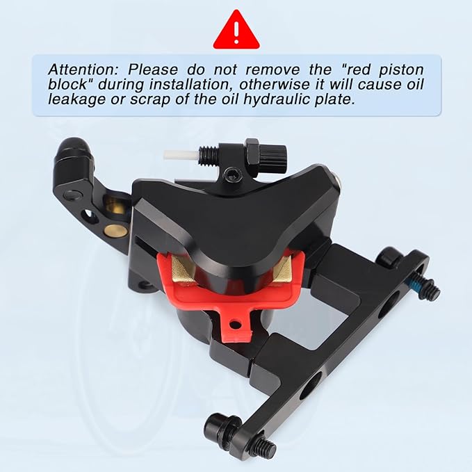 MEGHNA Hydraulic Disc Brake Set for Road Bike with 6 Bolts Brake Rotors and Brake Pads Lightweight Aluminum Line Pulling Hydraulic Brake Suitable for Racing Commuting Long Trip