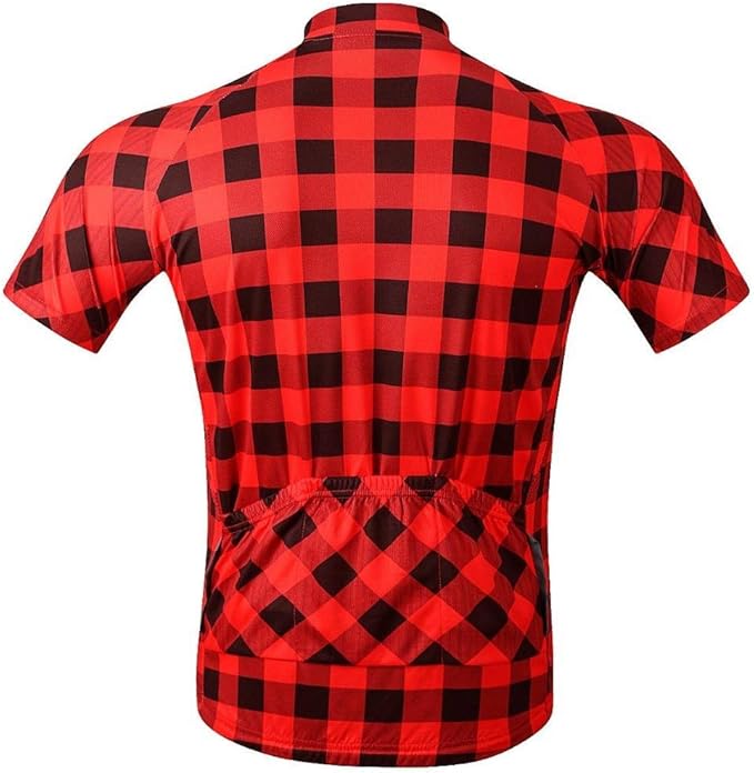 MOXILYN Men's Cycling Jersey Full Zip Riding Clothing Mountain Bike Tops Quick Dry - Bike Shirts