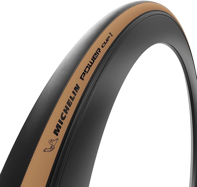 Michelin Power Cup TLR Road Tires – Tubeless-Ready, Gum-X & X-Race Technologies for Racing & Training, 700c, Folding Bead, Lightweight