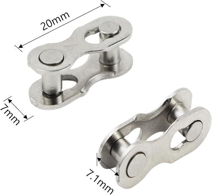 4 Pairs Bicycle Missing Link 1/6/7/8/9/10/11/12 Speed Chain Reusable Steel Bike Chain Link