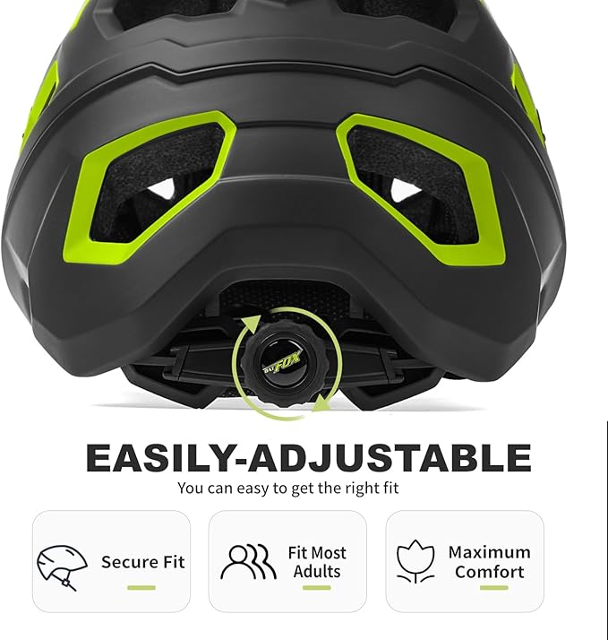 BATFOX Bike Helmet,Mountain Bike Helmet Helmets for Men Women Adults Youth