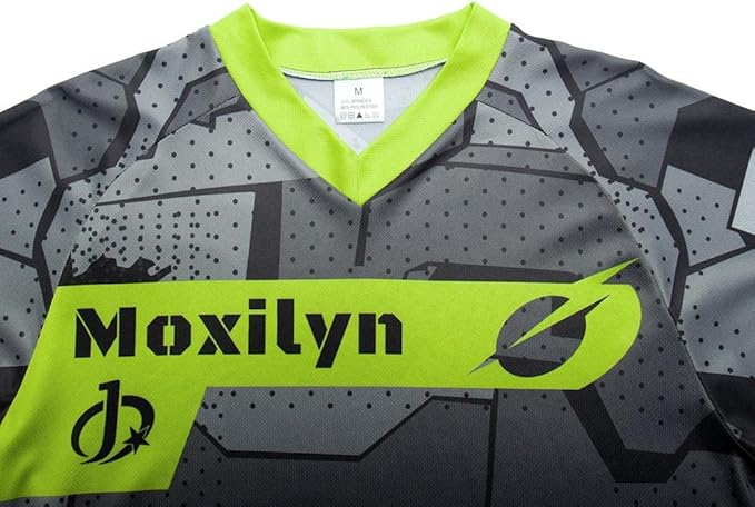 Men's MTB Shirt Long Sleeve Off-Road Motocross Cycling Jersey Mountain Bike Shirts Quick-Dry Moisture Wicking