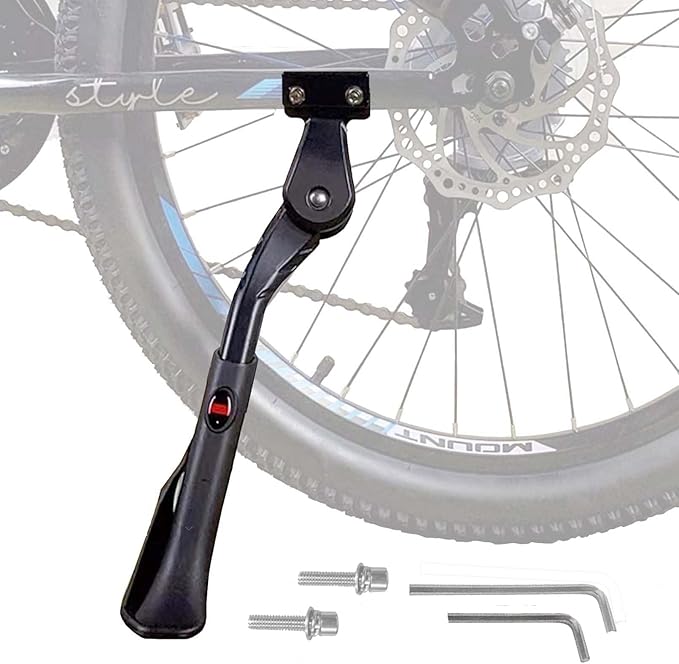 Bicycle Kickstand 24"-29", Adjustable Bicycle Kickstand Non-Slip Sole, Aluminum Alloy and Magnesium alloy Material for Mountain Bicycle E-bike