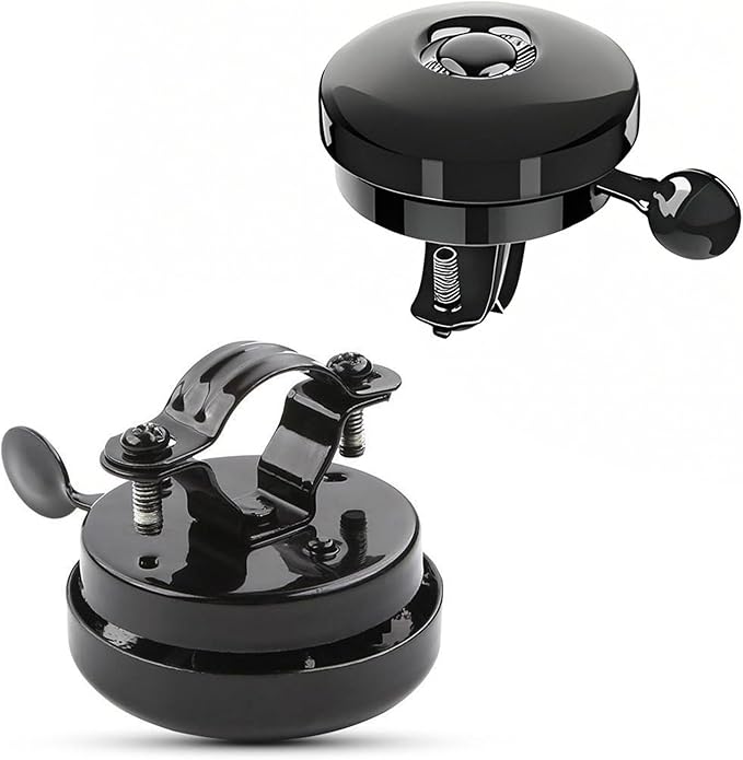 Bike Bells Metal 2 Pack Cycling Horns, Loud Ringing Sound, Easy Installation, Bicycle Accessories