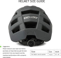 Exclusky Bike Helmet Mountain Bike Helmet for Adults Lightweight MTB Cycling Helmet for Men Women Adjustable Bicycle Helmet with Visor