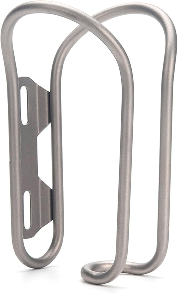 Bike Water Bottle Holder, Lightweight Titanium Alloy Bicycle Mount Cage Rack, Easy Installation, Universal Water Bottle Cage for Road, Mountain Bikes (A)