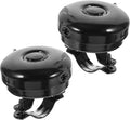 Toyvian 2pcs Black Vintage Bicycle Bells, Anti-Loss Multi-Function Cycling Bells for Adults, Convenient Loud Ringing Sound Bike Accessories for Urban and Outdoor Riding