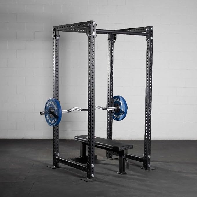 Titan Fitness Rackable EZ Curl Fat Bar, 48mm Shaft, Rated 1,000 LB, Chrome Finish