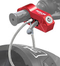 Motorcycle Lock Combo - Helmet and Brake Anti-Theft Grip for All Motorcycle, Bike, ATV, Scooter With Handlebar Diameters Within 1.3-1.5 Inches (Red)