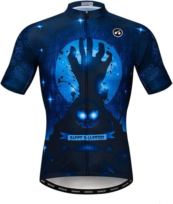Men's Cycling Jerseys Wolf Print Bicycle Shirts Summer Road Bike Clothes Quick Dry Breathable