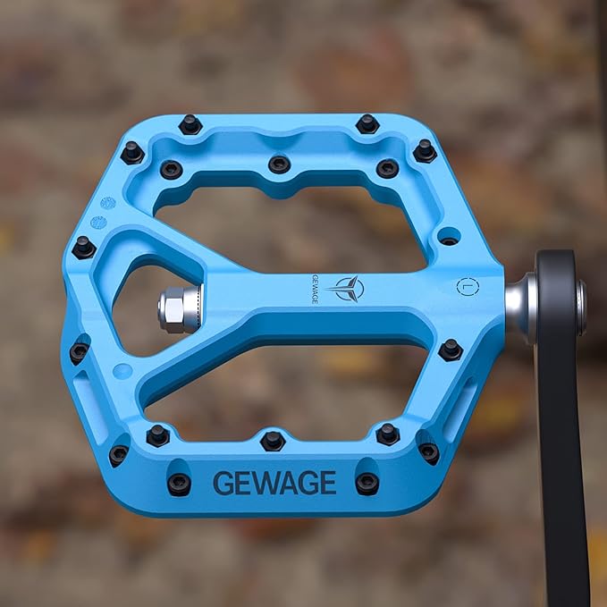 Mountain Bike Pedals - 9/16" Nylon Fiber Bicycle Flat Pedals -Bicycle Platform Pedals for Road Mountain BMX MTB Bike